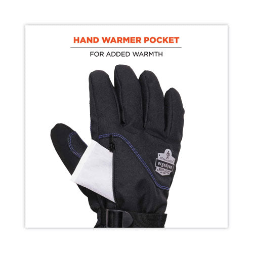 Proflex 825wp Thermal Waterproof Winter Work Gloves, Large, Black, Pair