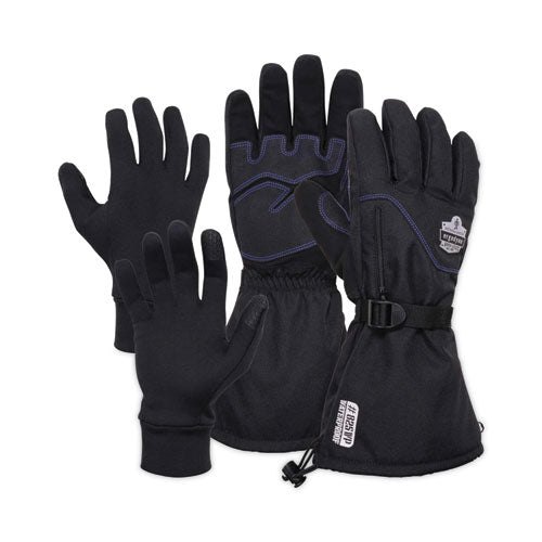 Proflex 825wp Thermal Waterproof Winter Work Gloves, Xx-large, Black, Pair