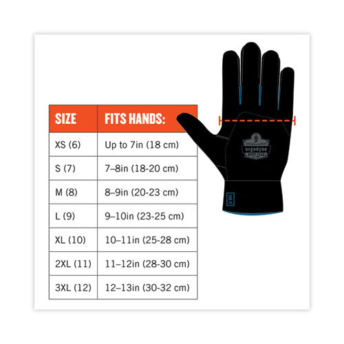 Proflex 819wp Extreme Thermal Wp Gloves, En388: 4222b, 9" Long, Xx-large, Black, Pair