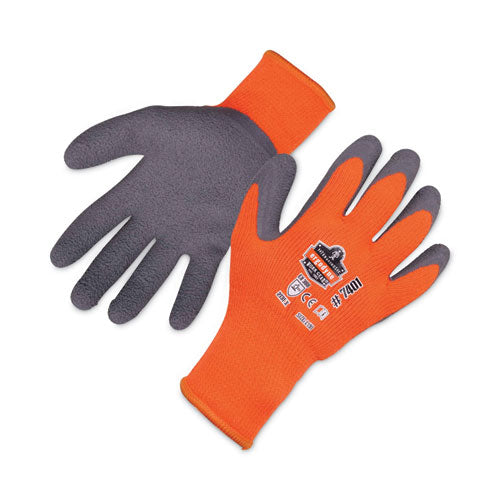 Proflex 7401-case Coated Lightweight Winter Gloves, En388: 2131x, 9" Long, Xx-large, Orange, Pair