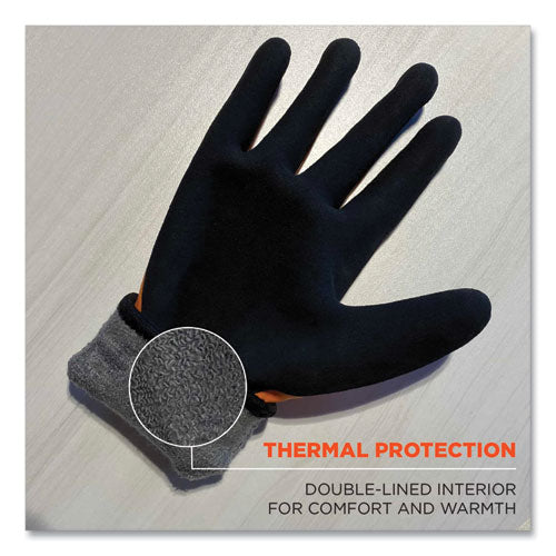 Proflex 7551 Ansi A5 Coated Waterproof Cr Gloves, En388: 4x43e, 11" Long, X-large, Orange, Pair