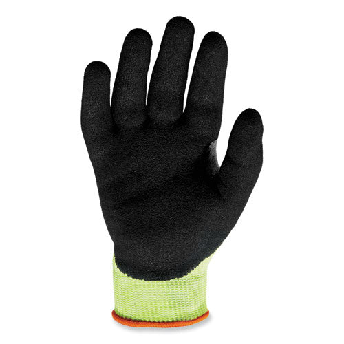Proflex 7041 Ansi A4 Nitrile-coated Cr Gloves, En388: 4x42d, 12" Long, Xx-large, Lime, Pair