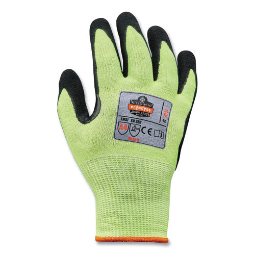 Proflex 7041-case Ansi A4 Nitrile Coated Cr Gloves, En388: 4x42d, 11" Long, X-large, Lime, 144 Pairs/carton