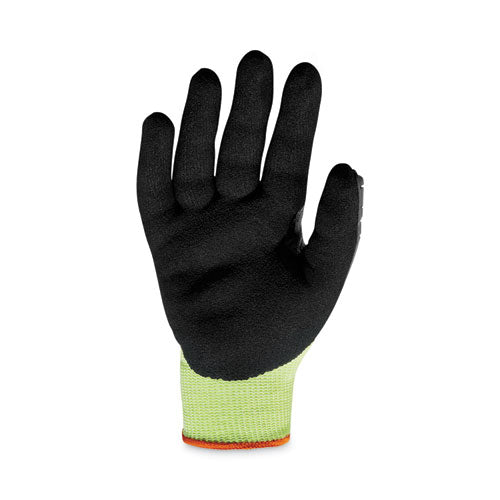Proflex 7141 Ansi A4 Dir Nitrile-coated Cr Gloves, En388: 4x42dp, 9" Long, Xx-large, Lime, 72 Pairs/carton
