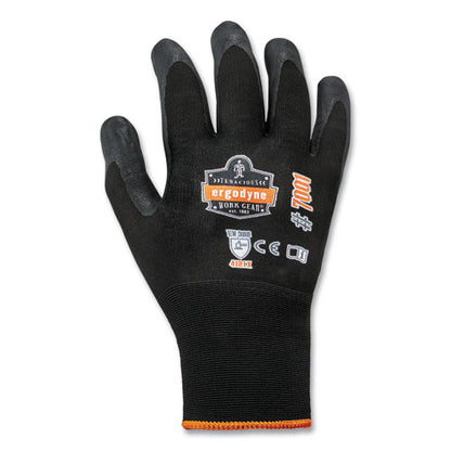 Proflex 7001-case Nitrile Coated Gloves, En388: 4121x, 8.5" Long, Medium, Black, 144 Pairs/carton