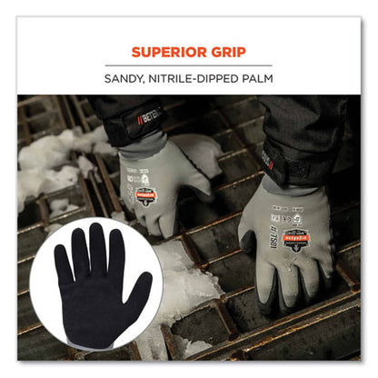 Proflex 7501-case Coated Waterproof Winter Gloves, En388: 2131x, 11" Long, X-large, Gray, 144 Pairs/carton