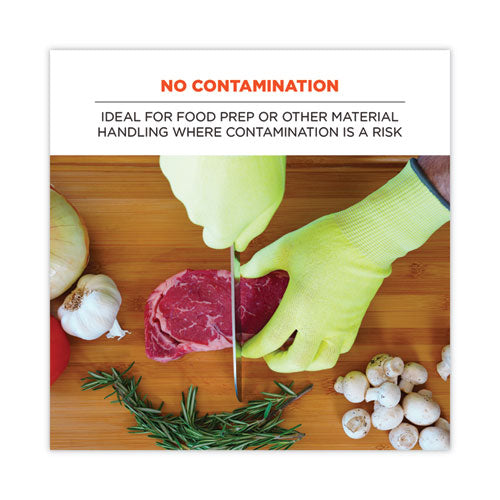 Proflex 7040 Ansi A4 Cr Food Grade Gloves, En388: 2x4xd, Reversible, 10.5" Long, Medium, Lime, 144 Pairs/carton