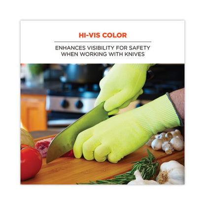 Proflex 7040 Ansi A4 Cr Food Grade Gloves, En388: 2x4xd, Reversible, 11" Long, Large, Lime, 144 Pairs/carton