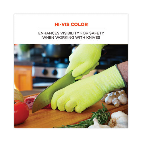 Proflex 7040 Ansi A4 Cr Food Grade Gloves, En388: 2x4xd, Reversible, 11" Long, Large, Lime, 144 Pairs/carton