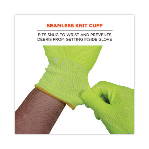 Proflex 7040 Ansi A4 Cr Food Grade Gloves, En388: 2x4xd, Reversible, 11" Long, Large, Lime, 144 Pairs/carton