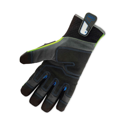 Proflex 925wp Performance Dorsal Impact-reducing Thermal Waterproof Gloves, En388: 3323xp, X-large, Black/lime, Pair