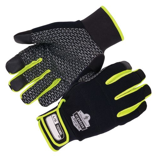 Proflex 850 Insulated Freezer Gloves, En388: 3x22b, 9" Long, Xx-small, Black, Pair
