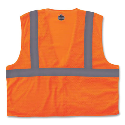 Glowear 8210z Class 2 Economy Mesh Vest, Polyester, Orange, 2x-large/3x-large