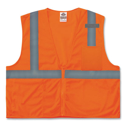 Glowear 8210z Class 2 Economy Mesh Vest, Polyester, Orange, 4x-large/5x-large