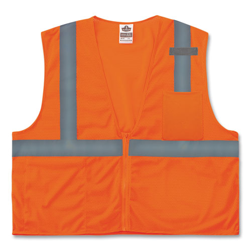Glowear 8210z Class 2 Economy Mesh Vest, Polyester, Orange, 4x-large/5x-large
