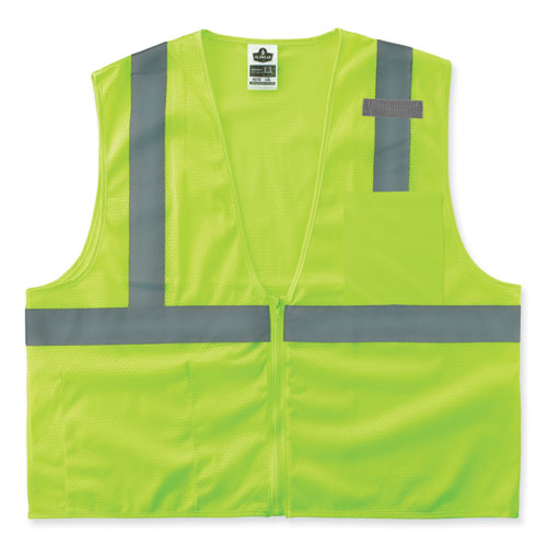 Glowear 8210z Class 2 Economy Mesh Vest, Polyester, Lime, 4x-large/5x-large