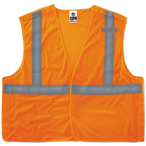 Glowear 8215ba Type R Class 2 Econo Breakaway Mesh Vest, 4x-large To 5x-large, Orange