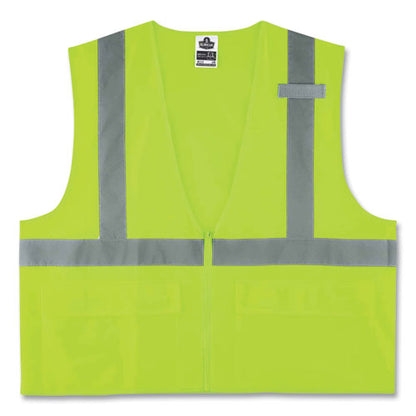 Glowear 8225z Class 2 Standard Solid Vest, Polyester, Lime, 2x-large/3x-large