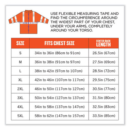 Glowear 8377 Class 3 Hi-vis Quilted Bomber Jacket, Orange, X-large