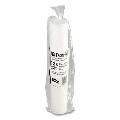 Portion Cup Lids, Fits 1 Oz Squat Portion Cups, Plastic, Clear, 125/sleeve, 20 Sleeves/carton
