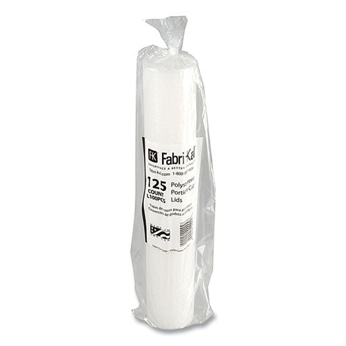Portion Cup Lids, Fits 1 Oz Squat Portion Cups, Plastic, Clear, 125/sleeve, 20 Sleeves/carton