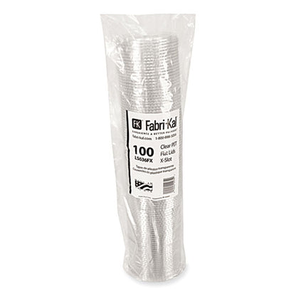 Greenware Cold Drink Lids, X-slot, Fits 12 Oz To 20 Oz Cold Cup, Plastic, Clear, 1,000/carton