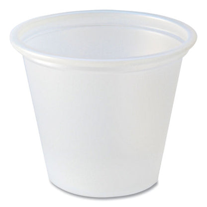Portion Cups, 1 Oz, Plastic, Translucent, 250/sleeve, 10 Sleeves/carton