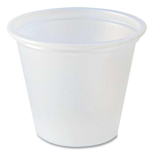 Portion Cups, 1 Oz, Plastic, Translucent, 250/sleeve, 10 Sleeves/carton