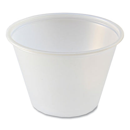 Portion Cups, 2.5 Oz, Plastic, Translucent, 125/sleeve, 20 Sleeve/carton