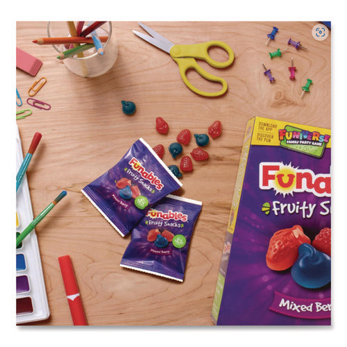 Funables Fruity Snacks, Mixed Berry, 2.5 Oz Bag, 48/carton