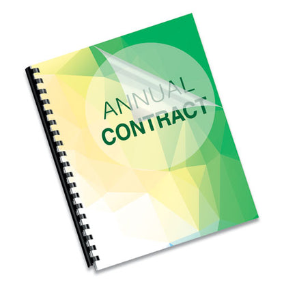 Crystals Transparent Presentation Covers For Binding Systems, Plastic, Square Corners, 11 X 8.5, Gloss Clear, 100/pack