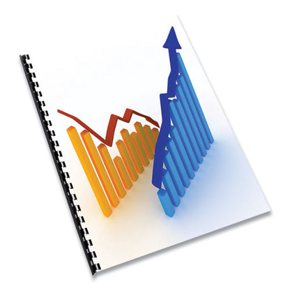 Expressions Linen Texture Presentation Covers For Binding Systems, Paper, Square Corners, 11 X 8.5, Navy, 200/pack