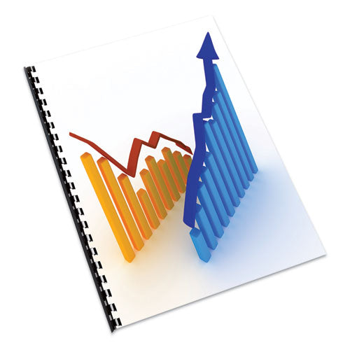 Expressions Linen Texture Presentation Covers For Binding Systems, Paper, Round Corners, 11.25 X 8.75, Navy, 200/pack