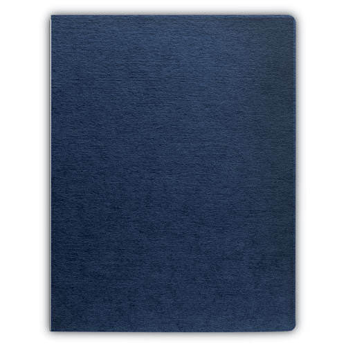 Expressions Linen Texture Presentation Covers For Binding Systems, Paper, Round Corners, 11.25 X 8.75, Navy, 200/pack