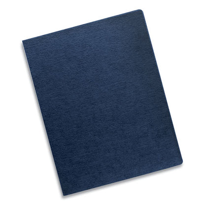 Expressions Linen Texture Presentation Covers For Binding Systems, Paper, Round Corners, 11.25 X 8.75, Navy, 200/pack