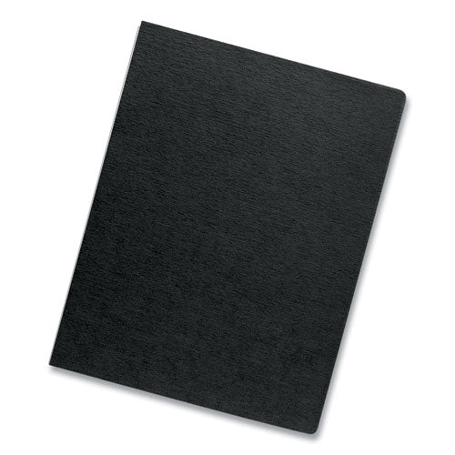 Expressions Linen Texture Presentation Covers For Binding Systems, Paper, Round Corners, 11.25 X 8.75, Black, 200/pack
