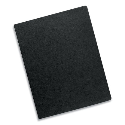 Expressions Linen Texture Presentation Covers For Binding Systems, Paper, Round Corners, 11.25 X 8.75, Black, 200/pack