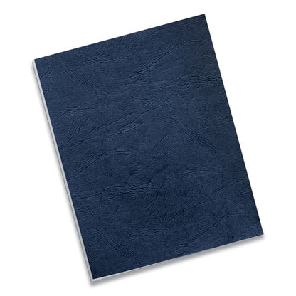 Expressions Classic Grain Texture Presentation Covers For Binding Systems, Paper, Square Corners, 11 X 8.5, Navy, 50/pack
