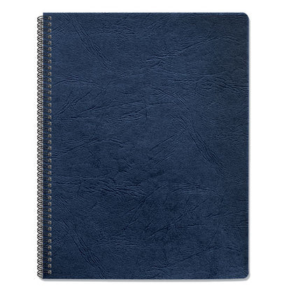 Expressions Classic Grain Texture Presentation Covers For Binding Systems, Paper, Round Corners, 11.25 X 8.75, Navy, 200/pack