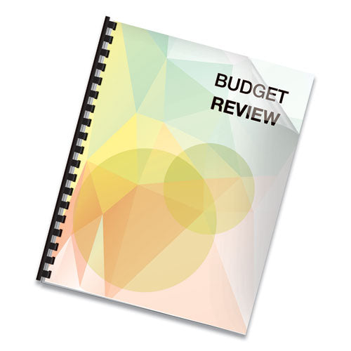 Futura Presentation Covers For Binding Systems, Plastic, Square Corners, 11 X 8.5, Matte Frost, 25/pack