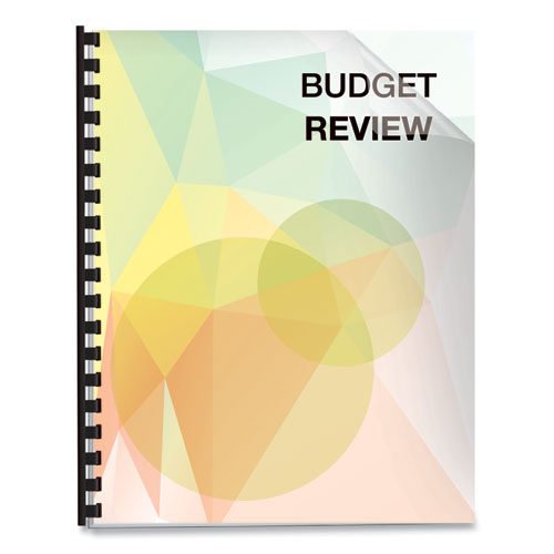 Futura Presentation Covers For Binding Systems, Plastic, Square Corners, 11 X 8.5, Matte Frost, 25/pack