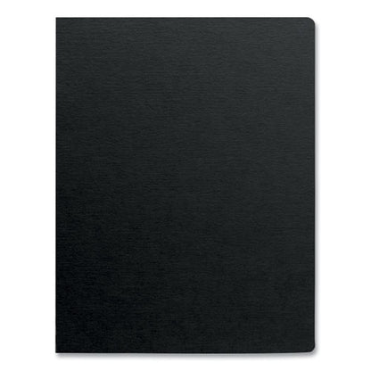 Futura Presentation Covers For Binding Systems, Plastic, Round Corners, 11.25 X 8.75, Matte Black, 25/pack