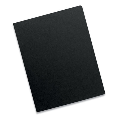 Futura Presentation Covers For Binding Systems, Plastic, Round Corners, 11.25 X 8.75, Matte Black, 25/pack