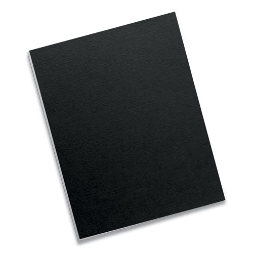 Futura Presentation Covers For Binding Systems, Plastic, Square Corners, 11 X 8.5, Matte Black, 25/pack