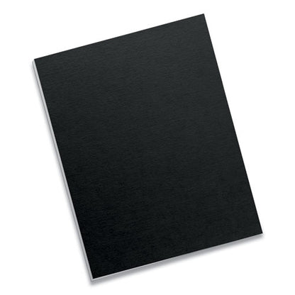 Futura Presentation Covers For Binding Systems, Plastic, Square Corners, 11 X 8.5, Matte Black, 25/pack