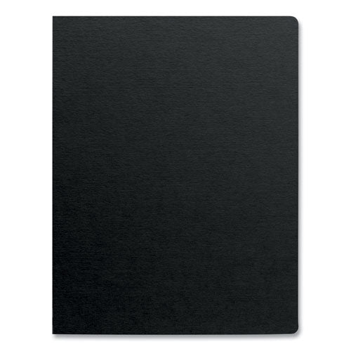 Futura Presentation Covers For Binding Systems, Plastic, Square Corners, 11 X 8.5, Matte Black, 25/pack