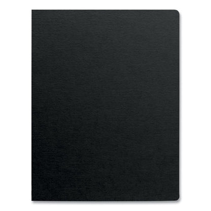 Futura Presentation Covers For Binding Systems, Plastic, Square Corners, 11 X 8.5, Matte Black, 25/pack