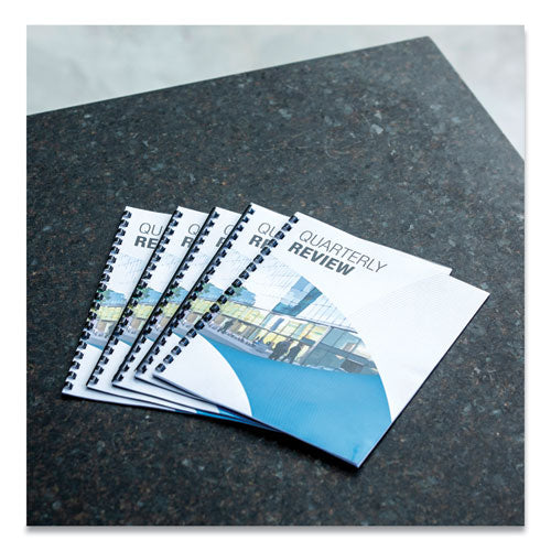 Plastic Comb Bindings For 11 X 8.5 Documents, 19 Rings, 0.75" (150-sheet) Capacity, Black, 100/pack