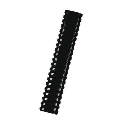 Plastic Comb Bindings For 11 X 8.5 Documents, 19 Oval Shaped Rings, 2" (500-sheet) Capacity, Black, 40/pack
