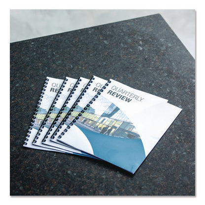 Plastic Comb Bindings For 11 X 8.5 Documents, 19 Rings, 0.75" (150-sheet) Capacity, Navy Blue, 100/pack